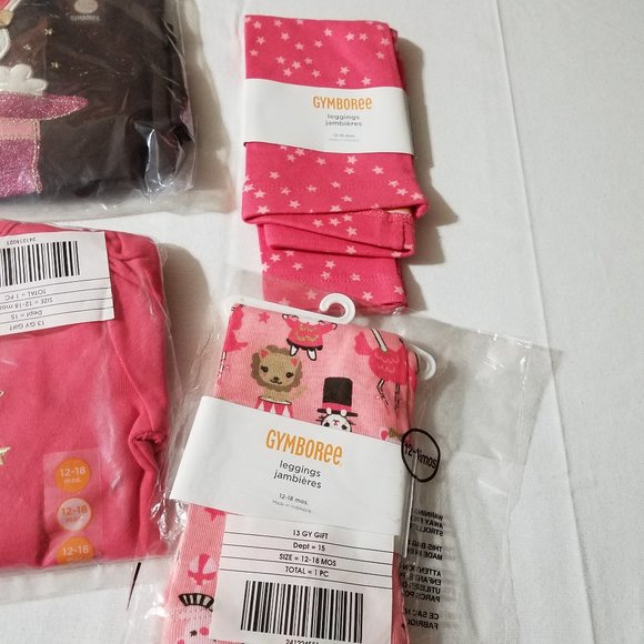 Gymboree Star of the Show NWT 12-18 month leggings, bodysuit, shirt & curlies - Picture 3 of 6